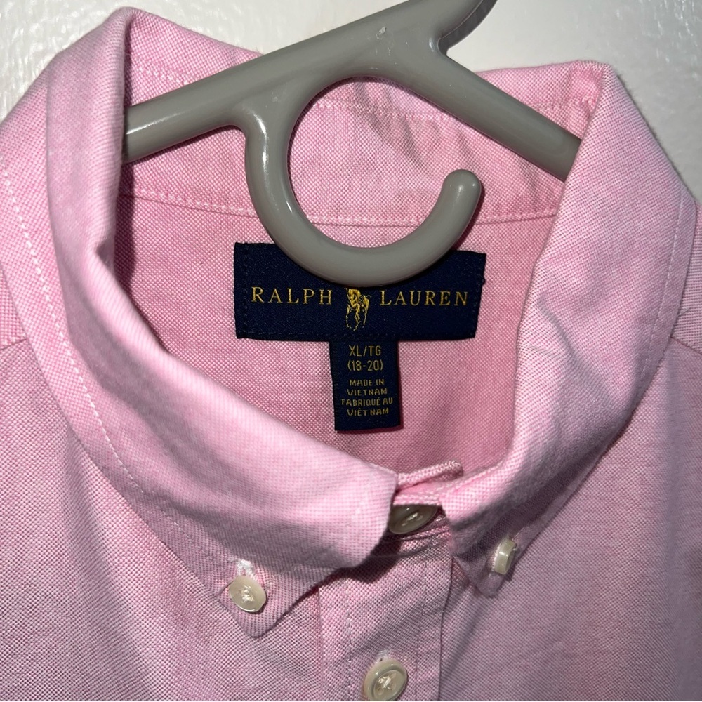 The Iconic Oxford Shirt by Ralph Lauren in New Rose size XL 18/20 - Picture 4 of 8